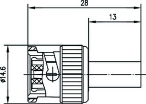 Telegärtner R-BNC-Stecker Reverse cr G1 (RG58C/U) 100023361