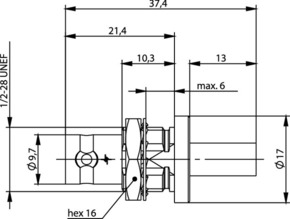Telegärtner BNC-Kabeleinbaubuchse cr/cr (RG223/U) 100023383