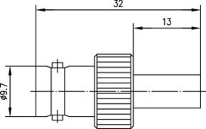 Telegärtner BNC-Kabelbuchse 50Ohm cr 100023411