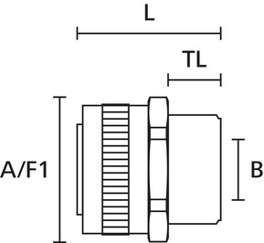 HellermannTyton Metallverschraubung starres Außengewinde SSC32-FM-M32-SS316ML
