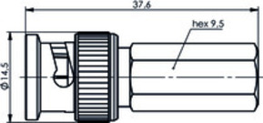 Telegärtner BNC-Kabelstecker Twist-On G2 (RG-59B/U) 100023451