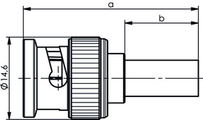 Telegärtner BNC-Kabelstecker Crimp 02YS12YC(MS) 100023463