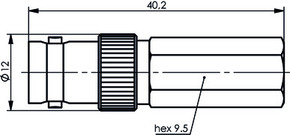 Telegärtner BNC-Kabelbuchse Twist-On G2 (RG-59 B/U) 100023539