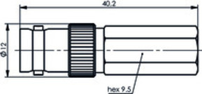 Telegärtner BNC-Kabelbuchse Twist-On G2 (RG-59 B/U) 100023539