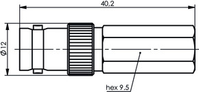 Telegärtner BNC-Kabelbuchse Twist-On G2 (RG-59 B/U) 100023539