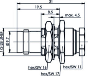 Telegärtner BNC-Kabeleinbaubuchse 75Ohm löt 100023560