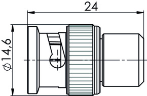 Telegärtner BNC-Abschlußwiderstand (M) 50Ohm, 1W, 2.5GHz 100023617