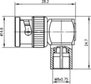 Telegärtner Winkeladapter BNC-FME (M-M) 100023650