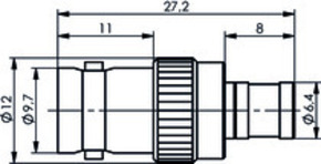 Telegärtner Adapter BNC-SMB (F-F) 50Ohm 100023686