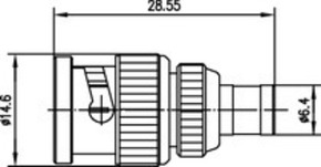 Telegärtner Adapter BNC-SMB (M-F) 50Ohm 100023687