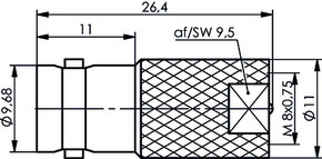 Telegärtner Adapter BNC-FME (F-M)L.C. 100023689