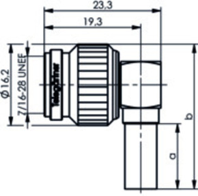 Telegärtner TNC-Kabelwinkelstecker cr 50Ohm, G5 (RG223/U) 100023697