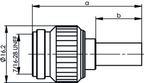 Telegärtner TNC-Kabelstecker cr/cr G30 (1.5/3.8) 100023703