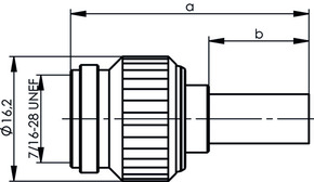Telegärtner TNC-Kabelstecker cr/cr G30 (1.5/3.8) 100023703