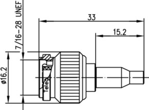 Telegärtner TNC-Kabelstecker 50Ohm cr/cr,RG174/U,188AU 100023705