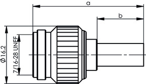 Telegärtner TNC-Kabelstecker cr/cr G7(RG316/U) 100023706