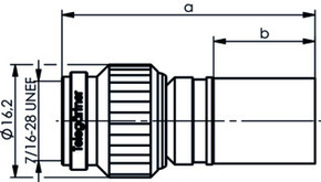 Telegärtner TNC-Kabelstecker cr/cr G42 (2.7/7.1) 100023715