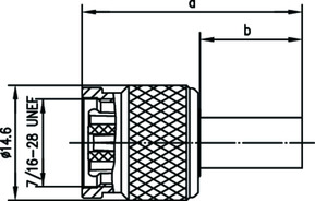 Telegärtner R-TNC-Kabelstecker (RG-58C/U) crimp/cri 100023747