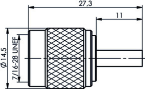 Telegärtner R-TNC-Stecker Reverse cr G7 (RG-316/U) 100023748