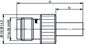 Telegärtner TNC-Kabelbuchse cr 50Ohm RG223/U 100023787