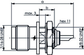 Telegärtner TNC-Einbaubuchse löt 50Ohm 100023801