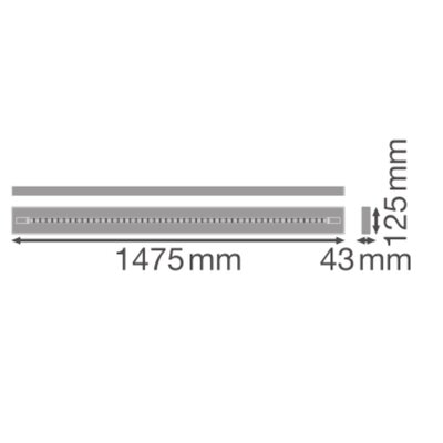 Ledvance LED-Anbauleuchte 940, DALI, schwarz LN INV#4099854296802
