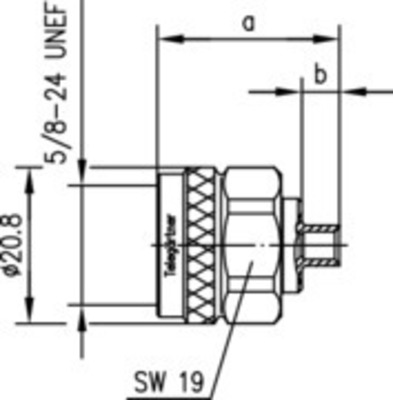 Telegärtner N-Kabelstecker löt G10 (UT-141)A10 100023907