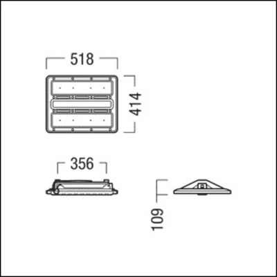 Zumtobel Group LED-Hallenleuchte 840, weiß CR2PL M10k #42935814