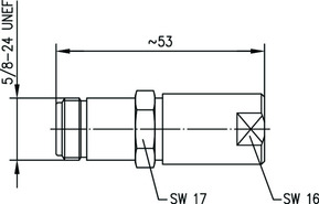 Telegärtner N-Kabelbuchse 50Ohm G36 (1/4Z) 100023995
