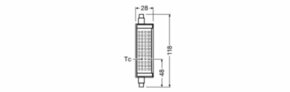 Ledvance LED-Lampe R7s 118mm 840 LEDLi #4099854022340
