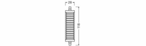 Ledvance LED-Lampe R7s 118mm 830 LEDLi #4099854249082
