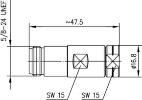 Telegärtner N-Kabelbuchse Simfix IP67 100024024