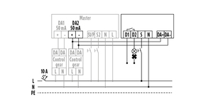 ESYLUX Schaltmodul UP für DALI-Bus ACTUATORSEMIA.C4DALI