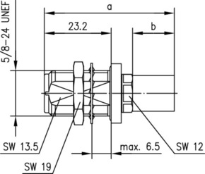Telegärtner N-Kabeleinbaubuchse 50Ohm cr,TA, RG213/U209 100024094