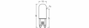 Ledvance LED-PIN-Lampe G9 827, klar LEDPIN203201.8827CL
