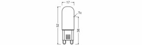 Ledvance LED-PIN-Lampe G9 827, klar LEDPIN303202.6W827CL