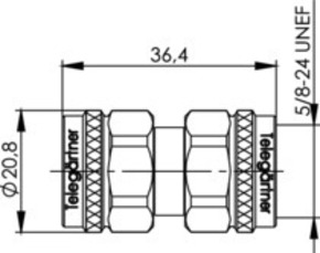 Telegärtner N-Kupplung (M-M) 50Ohm UG-57/U 100024149