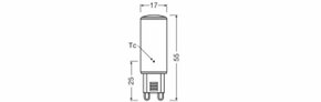 Ledvance LED-PIN-Lampe G9 840, klar LEDPIN48320P4.5840CL