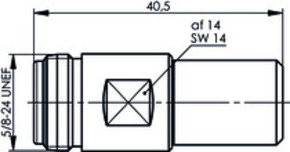 Telegärtner N-Abschlusswiderstand (F) 50Ohm,1W,2Proz.,6GHz 100024166