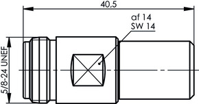 Telegärtner N-Abschlusswiderstand (F) 50Ohm,1W,2Proz.,6GHz 100024166