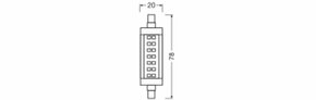 Ledvance LED-Lampe R7s 78mm 827 LEDSl #4099854267628