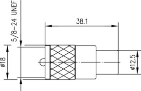 Telegärtner UHF-Kabelstecker (POM) G1(RG58C/U),G2(RG59B 100024333