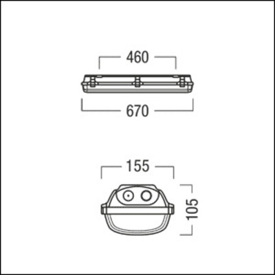 Zumtobel Group LED-Feuchtraumleuchte 840, EB 3h EXTONA S #42190076