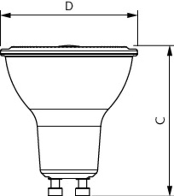 Philips Lighting LED-Reflektorlampe PAR16 GU10 827 dim. MAS LEDspot#30792600