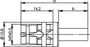 Telegärtner 1,6/5,6-KabelEinbaubuchse 1,6/5,6G4(RG-179B/U) 100024377