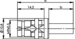 Telegärtner 1,6/5,6-KabelEinbaubuchse 1,6/5,6G4(RG-179B/U) 100024377