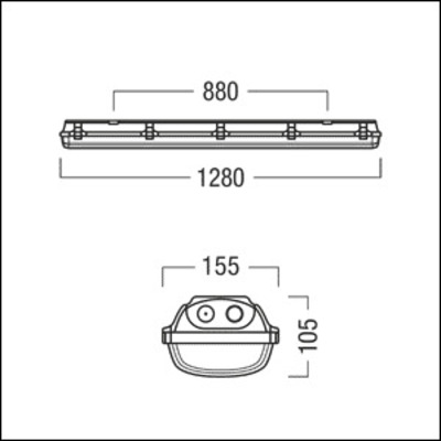 Zumtobel Group LED-Feuchtraumleuchte 840 EXTONAM4500-840MBLDO