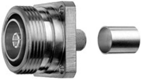Telegärtner 7-16-Buchse mit Flansch cr/cr RG213/U 100024455