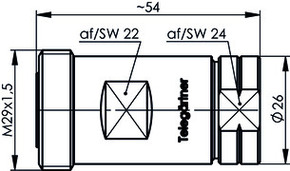 Telegärtner Kabelbuchse G23 (1/2Z FLEX) 100024482