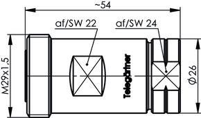 Telegärtner Kabelbuchse G23 (1/2Z FLEX) 100024482